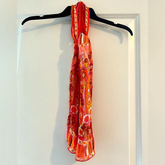 💐🌷Scarf -Adrienne Landau Studios Silk. Purse Twilly. Cool Belt - Picture 3 of 8